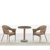 Обеденный комплект плетёной мебели из искусственного ротанга T601/Y79B-W56 Light Brown на центральной опоре