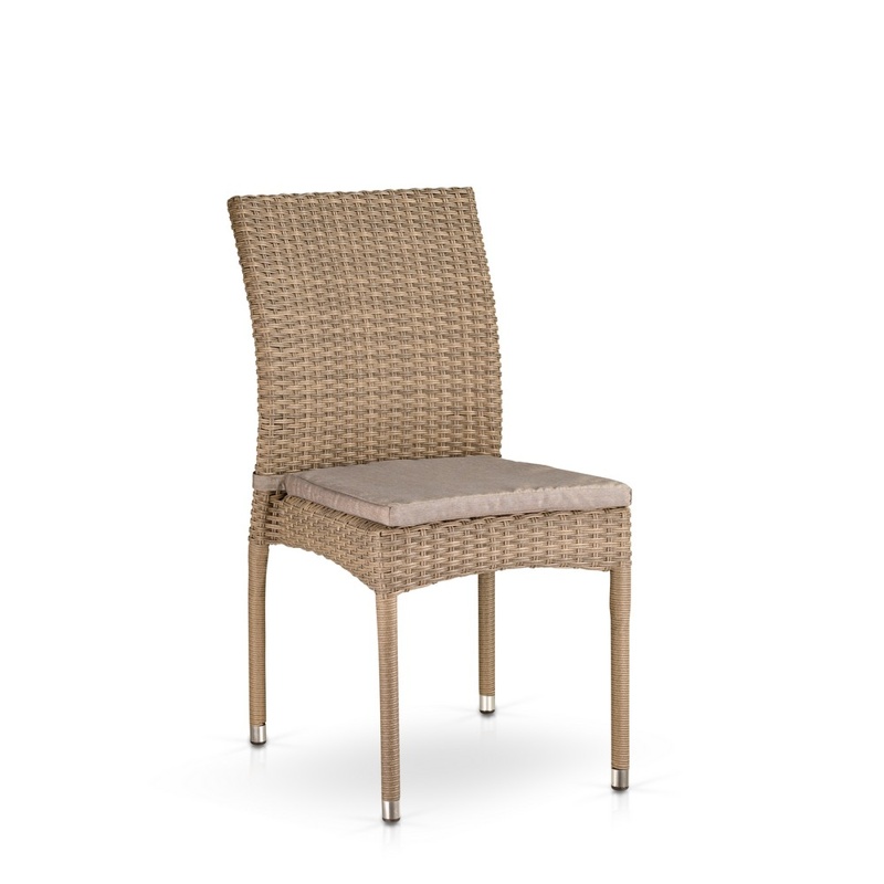 Обеденный комплект плетеной мебели из искусственного ротанга T365/Y380B-W65 Light Brown на 8 персон с удлиненным столом