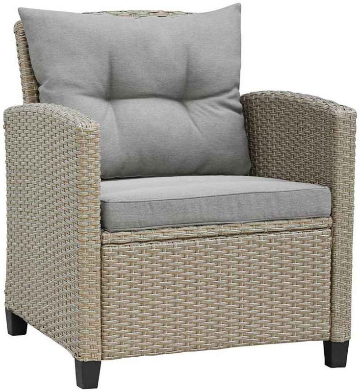 Плетеный комплект мебели с диваном AFM-804B Beige (декинг)
