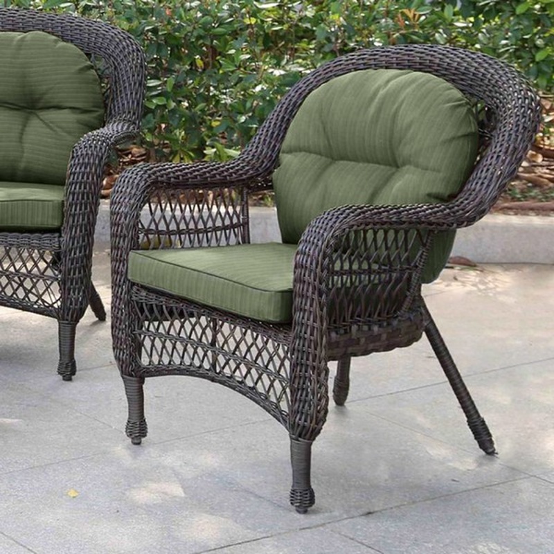 Плетеный комплект мебели LV-520BG Brown-Green со столиком-комодом