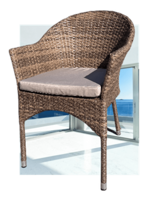 Плетеное кресло AFM-353CL Beige + подушка