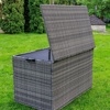 Сундук для хранения KARL 120 c колесиками серый
