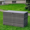 Сундук для хранения KARL 120 c колесиками серый